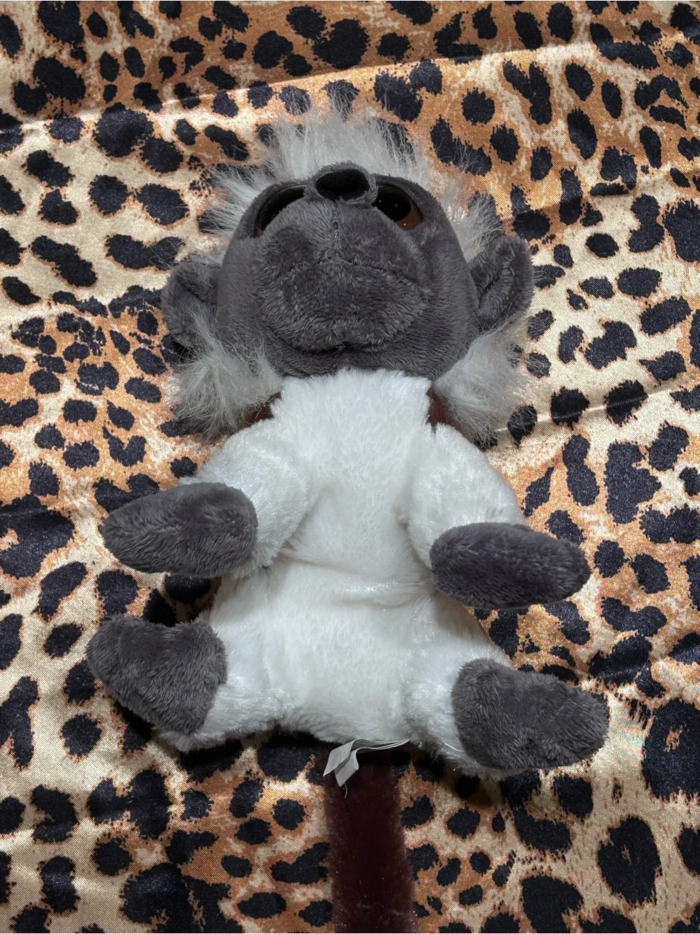 Rinco Golden Lion Tamarin Monkey Stuffed Animal Plush Toy with Large Eyes